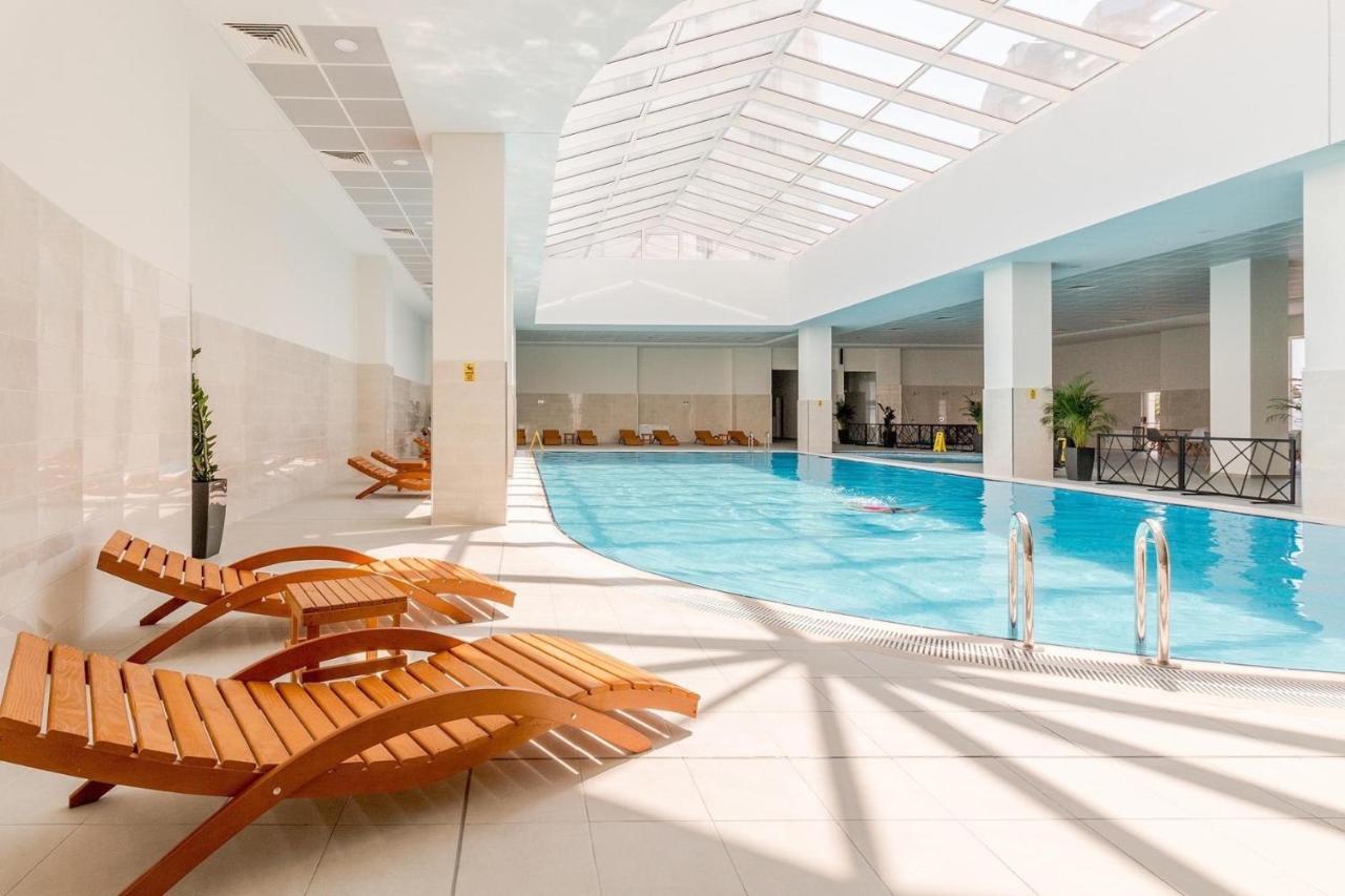 Merdz Spa & Fitness Sky Apartment Skopje Bagian luar foto